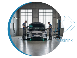 Elektromobiliu Hibridu Pluginu EV remontas Image